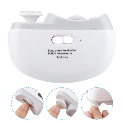 Multi-Functional Electric Nail Clipper & Polisher with Built-In LED Light